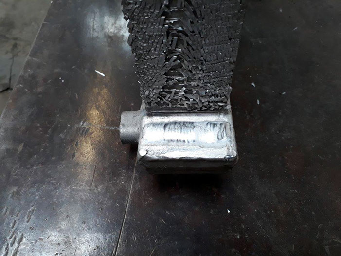 Draufsicht Anschluss Kühlrippensegment