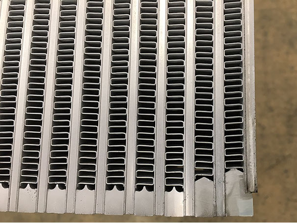 Aluminiumkühler Draufsicht